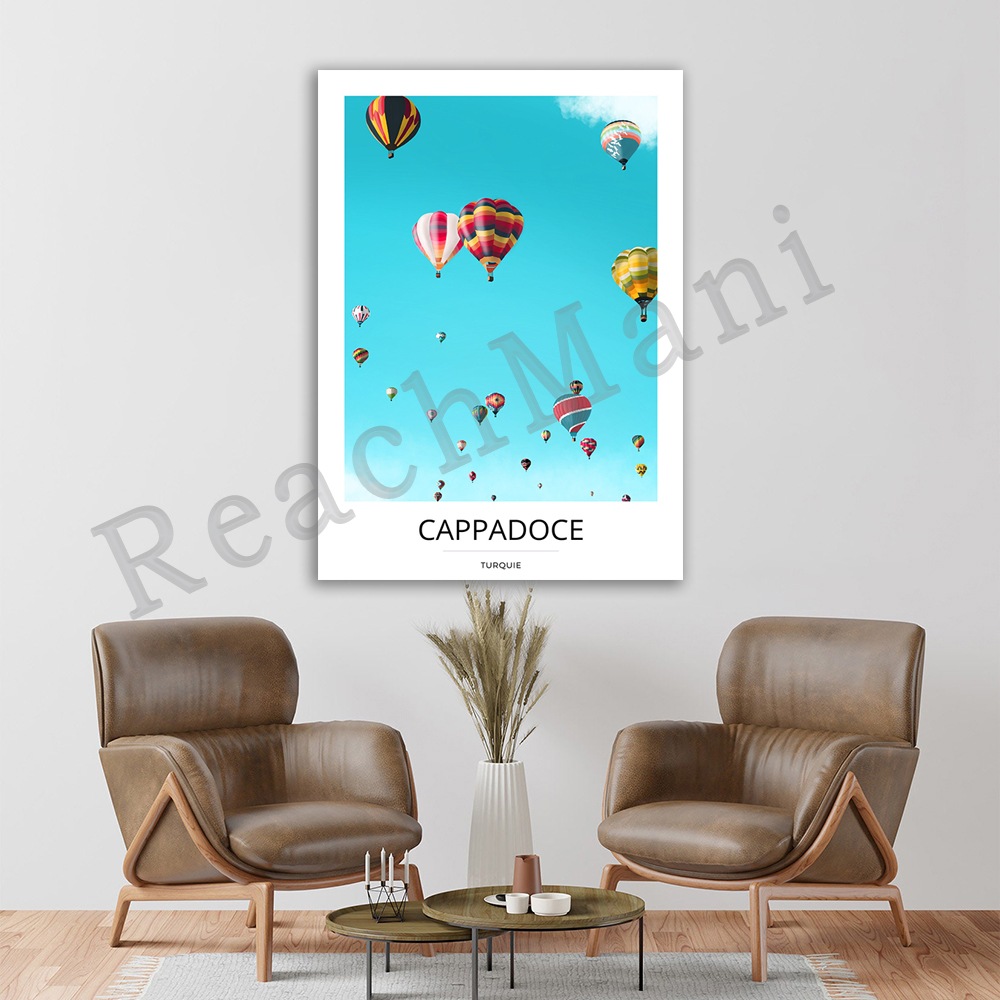Interior Design Illustrated - Kappadocja, drukowanie plakatów, plakaty podróżnicze, design