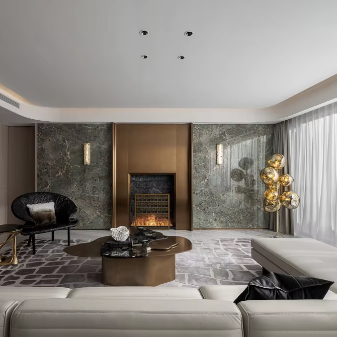 Interior Design And Construction - Sanhai Light Projektowanie wnętrz Rendering 3D