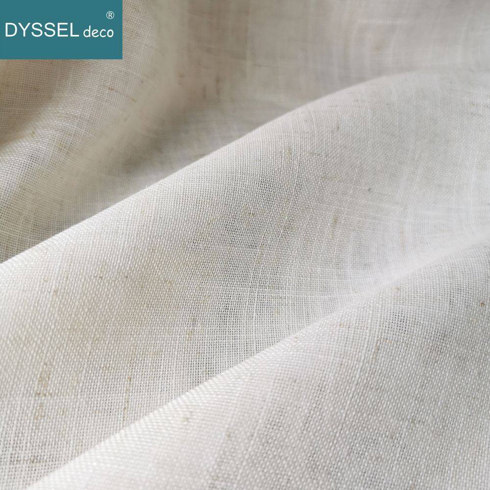 Linen Curtain Eyelet - Nowoczesne zasłony okienne w stylu europejskim,