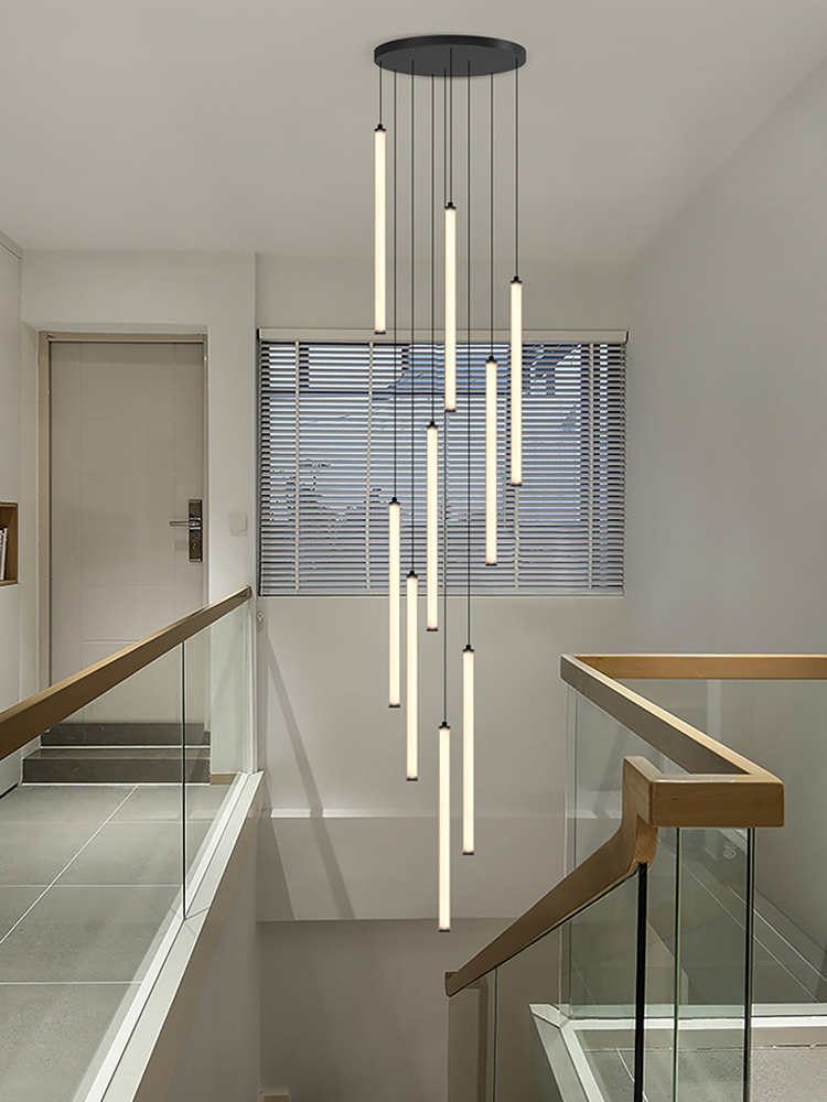Interior Design Youtube - Nordic Strip żyrandol LED okrągła rurka