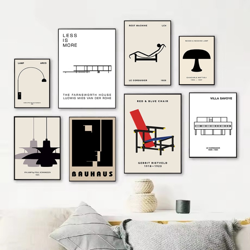 Interior Designer - Klasyczny plakat na płótnie z abstrakcyjną