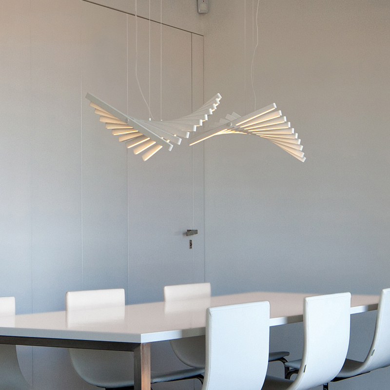 Żyrandol w kształcie rybiej oś – Interior Design Meeting Room recenzja i cena