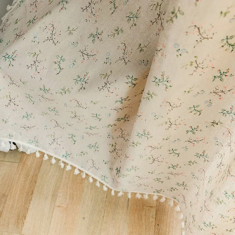 Kwiatowe zasłony wiejskie Półz – Linen Curtain Eyelet recenzja i cena