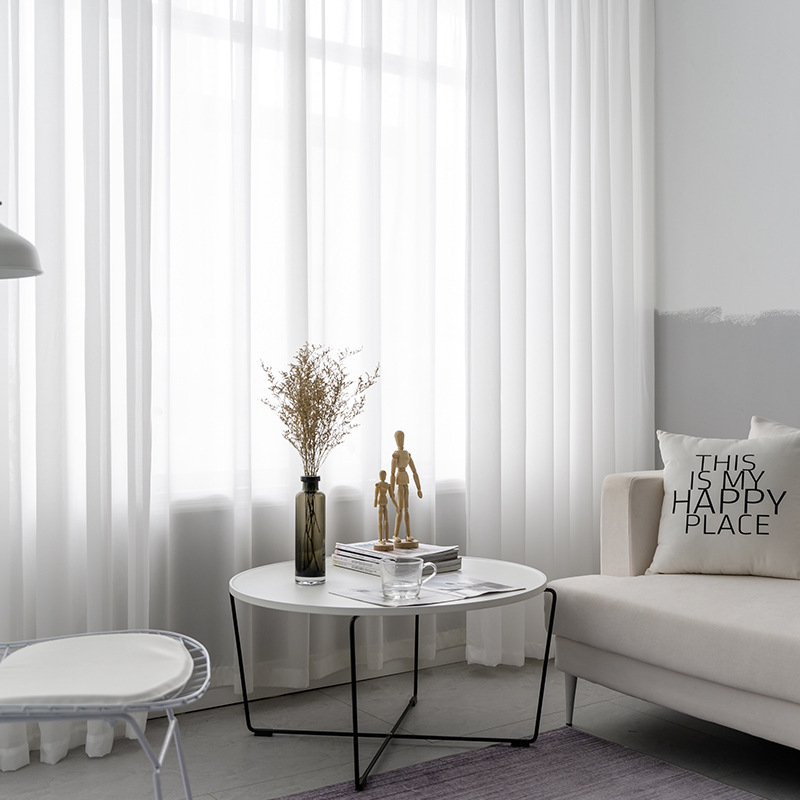 Nowoczesne białe lniane, jedno – Linen Curtain Eyelet recenzja i cena