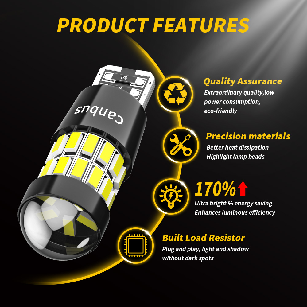 DXZ 2PCS W5W T10 LED Żarówki S – Interior Design Icon recenzja i cena
