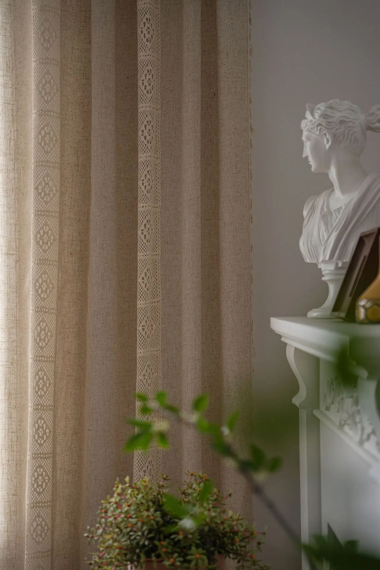 Boho Lniane Zasłony Pół Zaciem – Linen Curtain Eyelet recenzja i cena