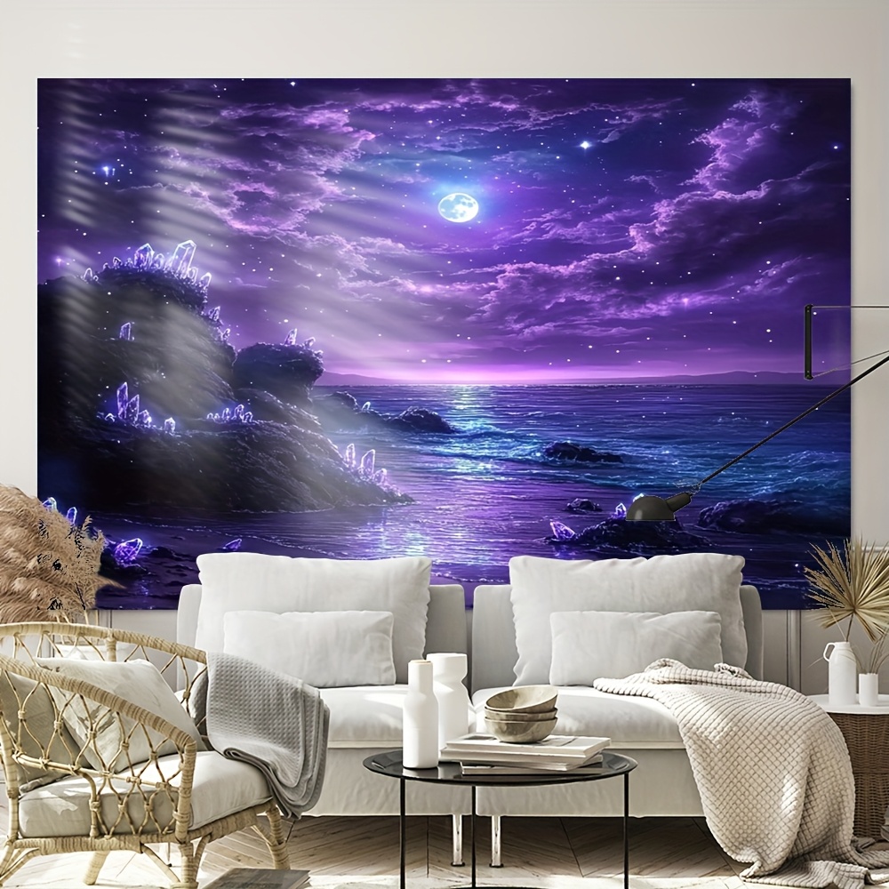 Fioletowy Księżyc Ocean Noc Mu – Interior Design Hd recenzja i cena