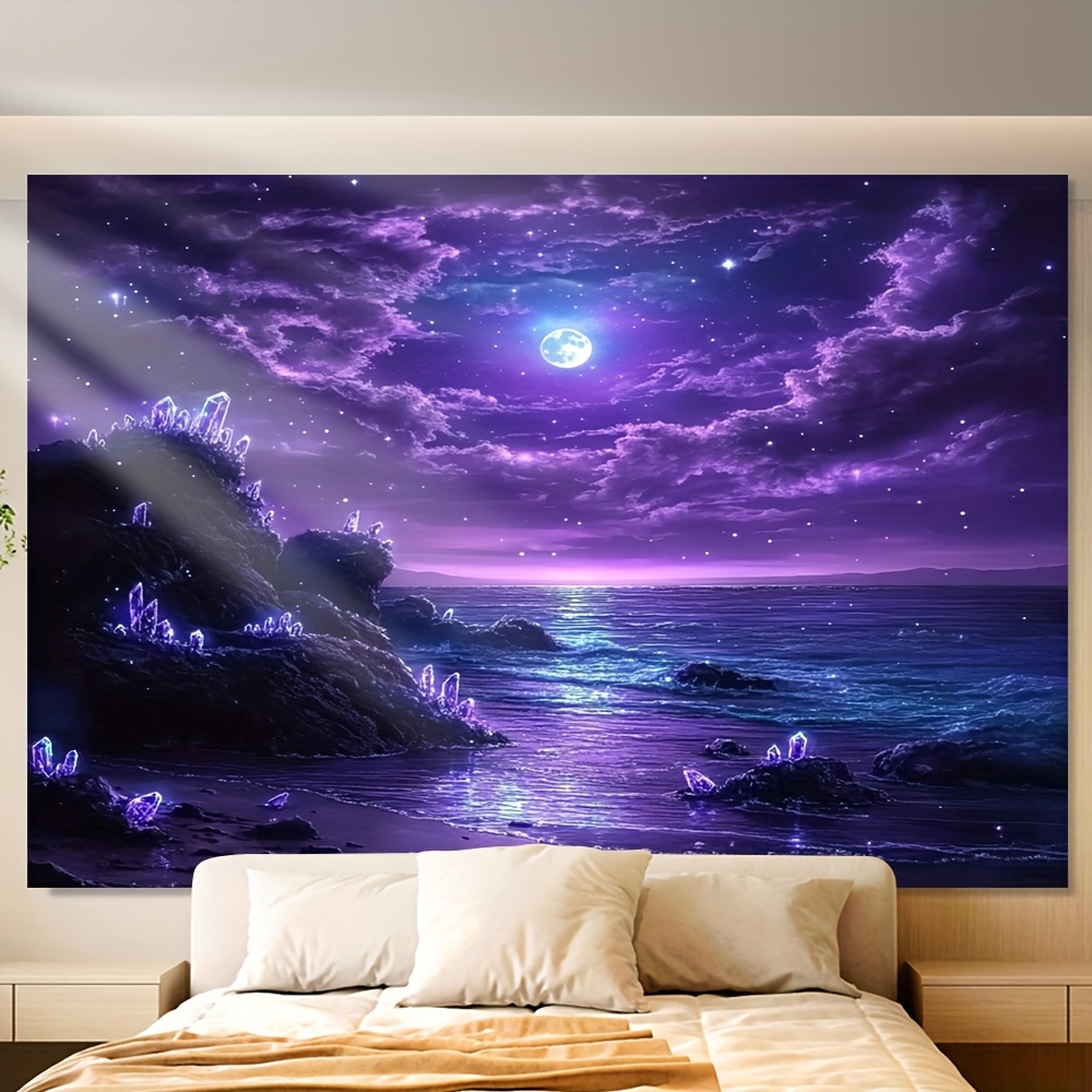 Fioletowy Księżyc Ocean Noc Mu – Interior Design Hd recenzja i cena