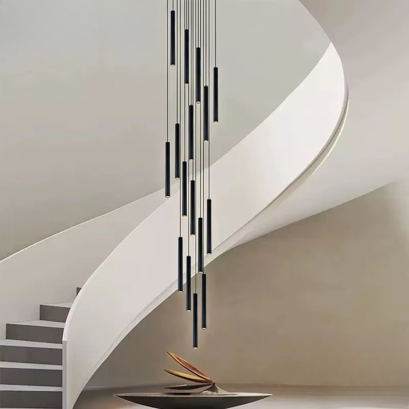Nowoczesny czarny żyrandol LED – Interior Design Youtube recenzja i cena