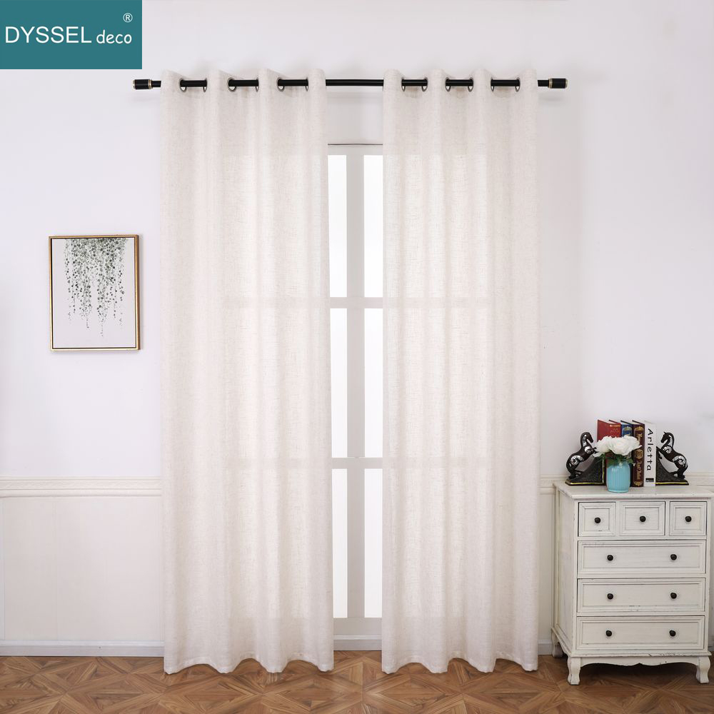 Solidny dom dekoracyjny anty-u – Linen Curtain Eyelet recenzja i cena