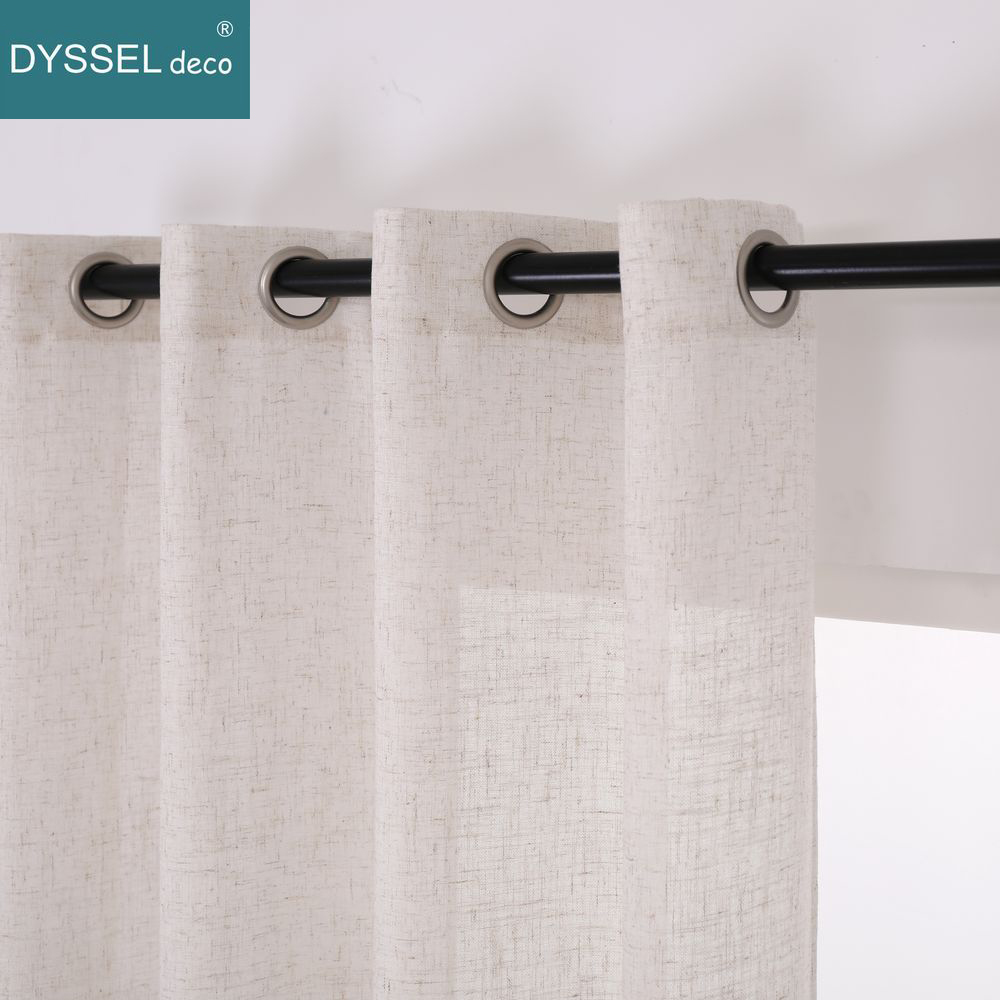 Solidny dom dekoracyjny anty-u – Linen Curtain Eyelet recenzja i cena