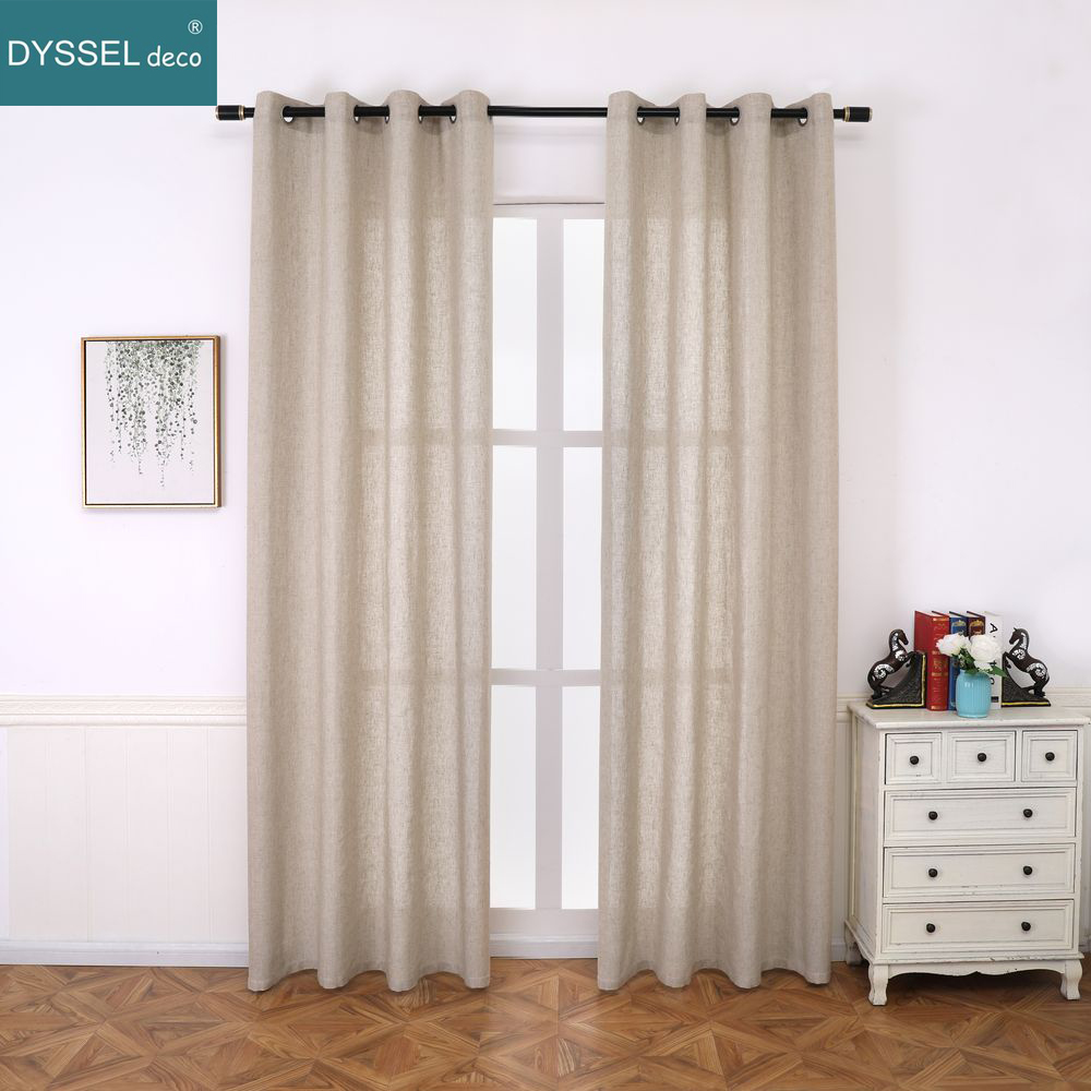 Solidny dom dekoracyjny anty-u – Linen Curtain Eyelet recenzja i cena