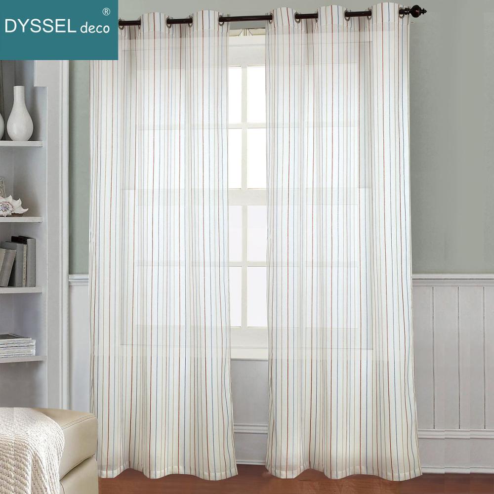 Nowoczesna biała, lniana, prze – Linen Curtain Eyelet recenzja i cena