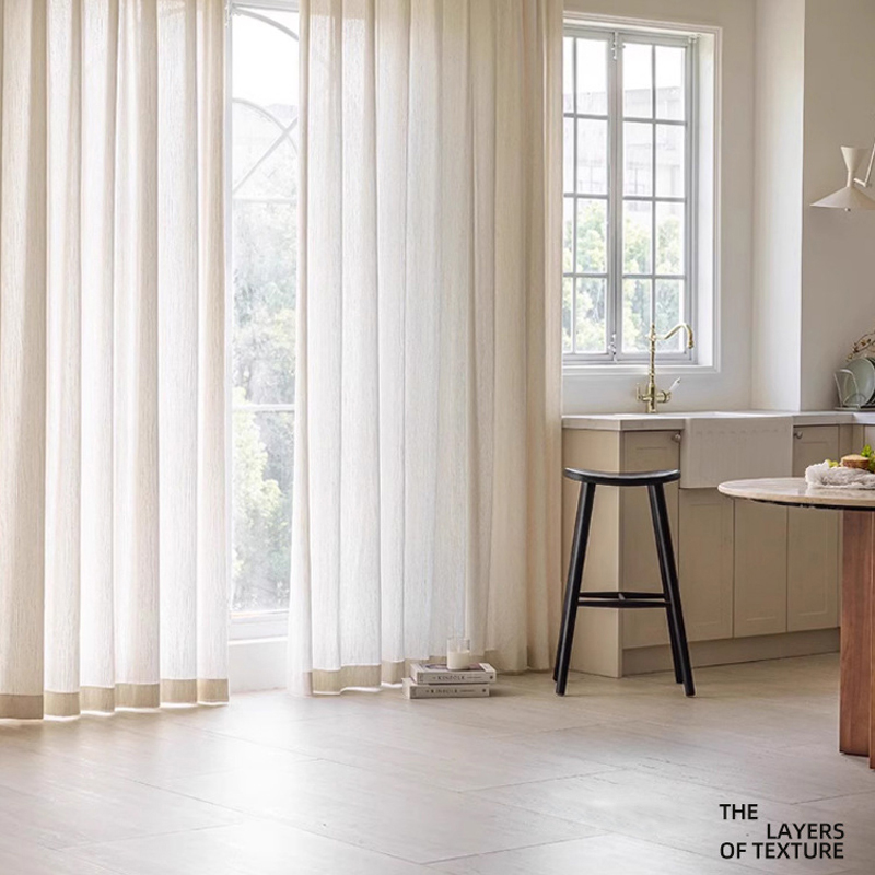 Zasłony żakardowe lniane półza – Linen Curtain Eyelet recenzja i cena